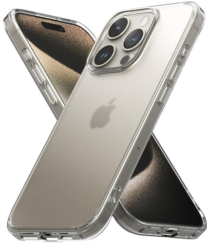 Ringke Fusion Case Kompatibel mit iPhone 15 Pro Hülle, Anti-Fingerabdruck Mattierte Durchscheinende Rückseite Handyhülle für iPhone 15 Pro 6,1 - Matte Clear