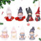 Aprilye 8 Stück Weihnachtsdeko Anhänger, Weihnachtswichtel aus Holz, Christbaumschmuck Weihnachtsbaum Wichtel Figuren für Dekoration Geschenke