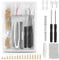 AccEncyc Gold Eyeglass Repair Tool Kit Eye Glass Repair Kit Eye Glasses Repairing Screwdriver Set with Eyeglass Screws, Nose Pads, Small Screwdriver, Tweezers for Glasses Sunglasses Watch Clock Repair