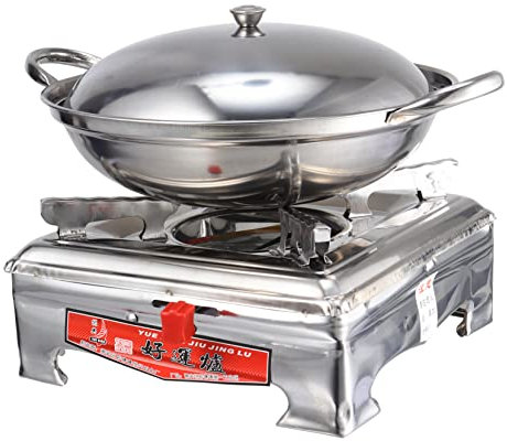 OQHAIR 1 Set Pot Butterscotch Candy Caramel Candy Le Butter Double Boiler Insert Table Melting Pot Pizza Melting Pot Wax Melting Pot Boiling Water Pot Boiler Pot Silver Mini Stove