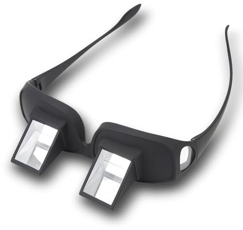 Generic Lazy Glasses, 90 Degree Reading Glasses Horizontal Prism Glasses for Lying Down Reading Glasses and Watching TV Glasses on Bed Upside Down Goggles