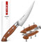 HEZHEN Ausbeinmesser German 1.4116 Stahl, Profi Filiermesser Fisch und Fleisch Küchenmesser，Ultrascharfer Klinge, Griff aus Redwood
