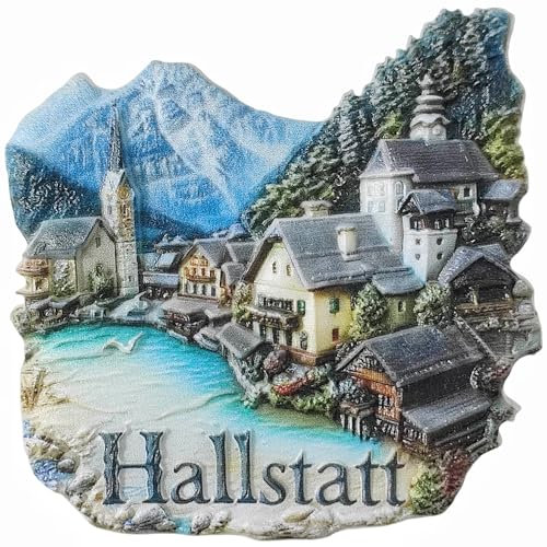Hallstatt Österreich Kühlschrankmagnet Reise Souvenir Kühlschrank Dekoration Magnetaufkleber 3D Handwerk