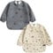 PewinGo Lätzchen zum Abstillen mit Langen Ärmeln & BLW-2PCS, Weiches und Hautfreundliches Material, Lätzchen zum Stillen, Wasserdicht und Leicht zu Reinigen & Maschinenwaschbar, für Baby