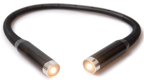 EL CARRITO DEL AHORRO - Lampe de lecture tour de cou F4 | rechargeable USB | portable | Lampe de lecture LED | longue durée avec bras flexible à 360°