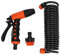 Niiyen Car Cleaning Wash Pump, Power Washer Hose, Washdown Kit 0 to 8bar High Pressure Adjustable Nozzle Comfortable Grip Hosecoil Washdown System for Car Rv Yacht Deck