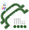 GO!elements Haltegriff und Spielhaus Zubehör Outdoor | Klettergriffe Kinder Outdoor | Haltegriffe Spielturm oder Baumhaus Zubehör inkl. Befestigungsmaterial | Paarweise (2 Stück), Farbe: Grün
