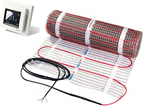 DEVI DEVImat DEVIcomfort DTIR150 Fußbodenheizung Dünnbett SET mit Devireg Touch (10m2)
