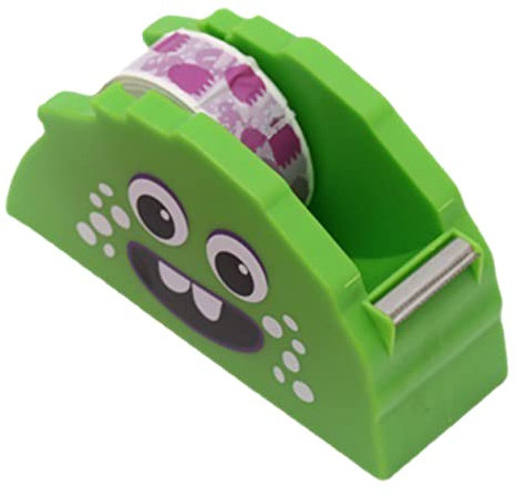Housoutil Kleiner Klebebandspender Cartoon Design Aus Robustem Kunststoff Effizienter Klebebandschneider Für Schreibtisch Und Büro Praktisches Tischgerät Für Schreibwaren