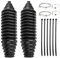 Inner Tie Rod Boot | Car Rack And PiniöN Boot | Steering Rack Boot Set | Silicone Inner Tie Rod Boot Bellow Kit With 4 Locking Clamps And 6 Cable Ties | Tie Rod End Boot Steering Rack For car