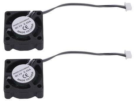 Lot de 2 Ventilateurs de Refroidissement PWM 5 V, 18 000 Tr/min, Roulement à Billes, pour Imprimante 3D X1E CR-10 Ender 3