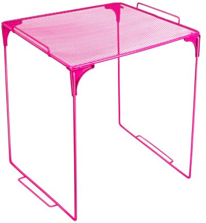 Demonwer Spind-Organizer, Regal, rosarot, stapelbar, extra Spind, Regal, Aufbewahrungsschrank, Zubehör für Schule, Büro, Zuhause, Fitnessstudio