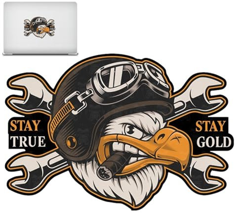 Wasserdichter Adleraufkleber | Aufkleber für Fahrzeugkarosserie, Eagle Biker, wasserdicht, Sonnenschutz, kreative Dekoration des Autos, C2