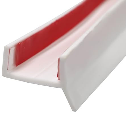 ACESOME Rodapié para cocina, junta de borde de goma, zócalo de cocina, para 15 mm, 16 mm, 17 mm, 18 mm, para zócalo de cocina (blanco, 3 m)