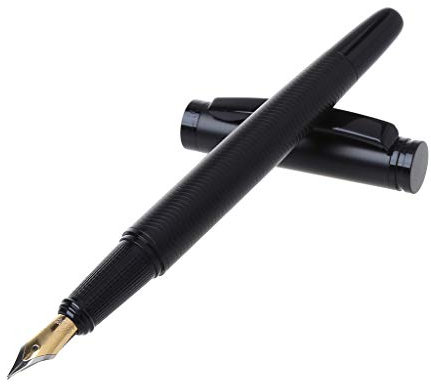 737 Black Fountain Pen 0.5mm Metal Business School Office Station Pen Journaling Pen Quill Uniball Men Executive Bible Prulaphy Bleed Smooth Plumas Pens