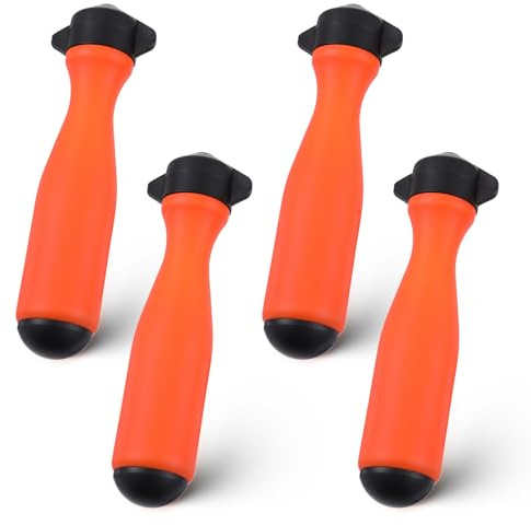 Skrfren 4 PCS Round File Handle, Chainsaw File Handle Files Cutting Tool Files Round Handles Replacement Accessories Plastic Nylon Handles for ChainsawFile Diameter 4mm-5mm 0.2 Inch Hole Saw Chain