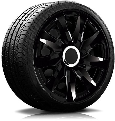 Eight Tec Handelsagentur Radkappen Radblenden DRF BUNDEL schwarz 15 Zoll universell passend vom Radkappen-König