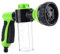 Pistola a schiuma pistola ad acqua Garden tubo ugello con 8 modelli di irrigazione regolabile per Irrigazione Giardino per lavaggio auto, pulizia, doccia