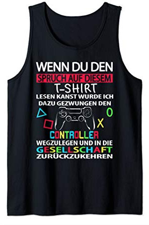 Gamer Zocker Games Pc - Lustiges Gaming Spruch Tank Top