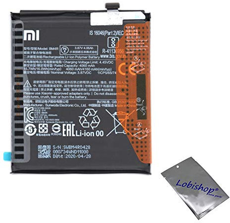 Lobishop Batteria interna BM4R Li-ION Polymer 4160mAh per XIAOMI Mi 10 Lite 5G M2002J9G