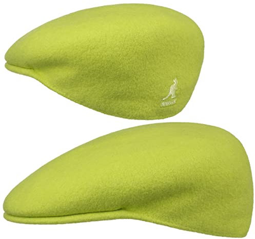 Kangol Herren Damen Mütze Schirmmütze Flatcap Original 504 | Schlägermütze mit Kultstatus 0258BC Herrencap (L (58-59 cm) - neongrün)