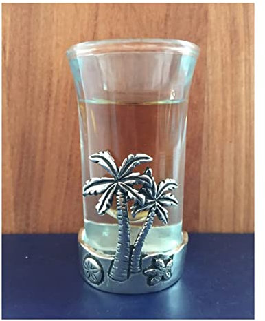 Basic Spirit Shot Glass - Palm Tree Home Decoration for Home Bar, Stocking Stuffer, Party Favor or Gift