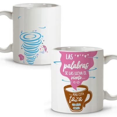 LolaPix Tazas Frases Positivas. Tazas Desayuno Originales. Taza Ceramica 330 ml. Regalos con Frases. Tazas con Mensajes.