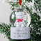 Custom Personalised Teddy Bear Snow Globe Christmas Tree Bauble