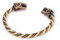 Männer Armreif FENRAR Ø 6.5 cm Wikinger Wölfe Handarbeit Bronze