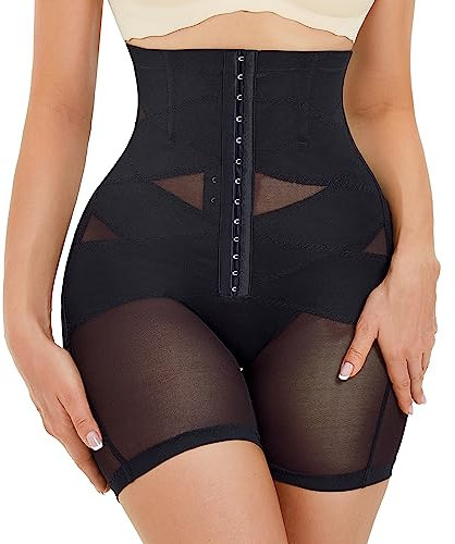 Gotoly Damen Shapewear Bauchweg Unterhose Formend Miederhose Hohe Taille Unterwäsche Miederpant Figurformender Miederslip Leggings Kurze Figurformende Miederpants Unter Kleid Kurze Shorts für Frauen