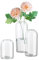 Inweder Set di 3 vasi di fiori in vetro trasparente,moderni vasi per fiori,decorazione da tavola di Natale,piccoli vasi in vetro,per centrotavola di nozze,feste nuziali,eventi,composizioni floreali,
