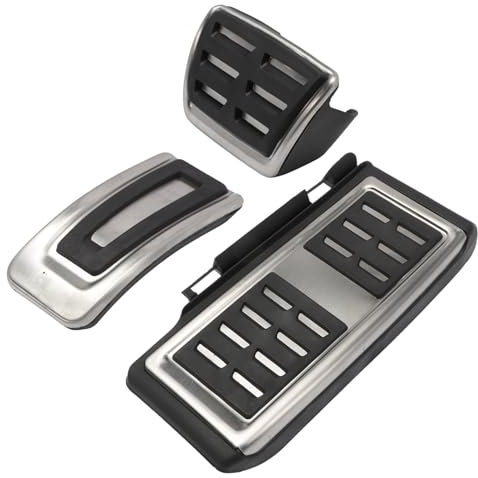 MangWany Fußpedalkappen Kupplungsbremspedalsatz für Golf 7 A3 8V S3 RS3 Sportback Leon 5F Octavia 5E TT Q3 5Q1864551 Edelstahl