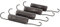 DEKAROX Lot de 4 ressorts de traction, compatibles avec Miele 417689, diamètre : 25 mm, longueur : 165 mm, en métal, pour tambour de cuve dans machine à laver comme Meteor, Mondia, Aurin, Superior,