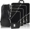 SINZUX 8 Teilige Schwarz Kompression Koffer Organizer Set, Ultraleicht Compression Packing Cubes, Erweiterbar Packwürfel Kofferorganizer Travel Organizer Reise Organizer für Koffer Rucksack Gepäck