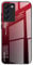 DEDUX Hülle für vivo V40 SE 5G Handyhülle, Hülle Farbverlauf Glas und TPU Schutzhülle Case Cover für vivo V40 SE 5G (Rot/Schwarz)