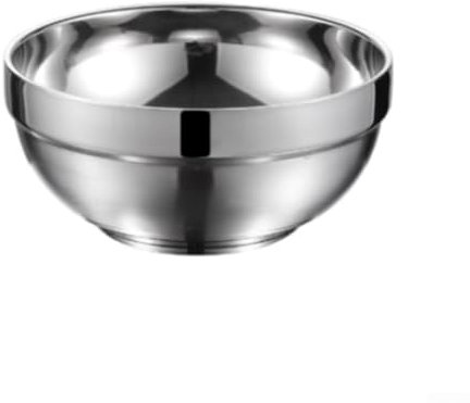 Saladier en acier inoxydable avec design isotherme, parfait pour tout plat (16 cm)