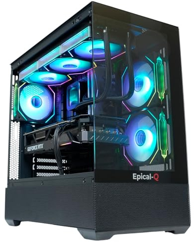 Epical-Q Ordenador sobremesa Gaming Rhun AMD Ryzen 9 9900X, 32GB, 2TB SSD NVME, RTX 5070Ti + Windows 11 Pro