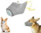 Recitem Rauchmaske für Hunde, Luftfiltermaske für Hunde, wiederverwendbar, weich, verstellbar, atmungsaktiv, filtert 99,9% der Luftschadstoffe, beschlagfrei/staubdicht (L, Grau)