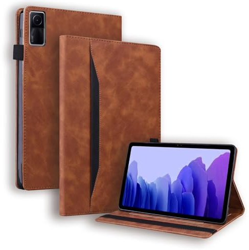 Mldjomid Tablet Custodia Compatibile con Xiaomi Redmi Pad 10.61 2022 Custodia Protettiva Case in Pelle PU con Supporto e Slot per Scheda per Xiaomi Redmi Pad 10.61 2022 Tablet Cover, Marrone