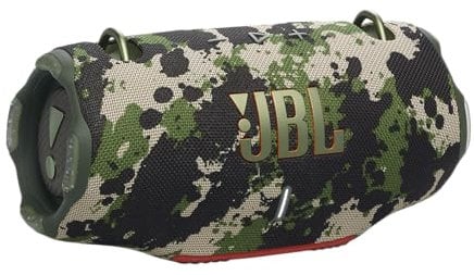 JBL Xtreme 4 Portable Bluetooth Speaker with Pro Sound and Convenient Shoulder Strap, IP67 Waterproof, Built-In Power Bank without Power Adaptor, Squad