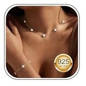Diamday Kette Silber 925 Damen Halskette Armband Gold Silber Schmuck Set | Verstellbare Choker Kette Armband Set mit Zirkonia Armband Damen Modeschmuck Hochzeit Braut Schmuckset Silber 925
