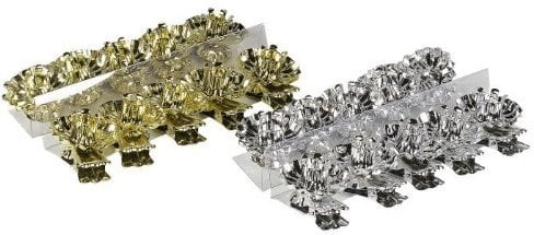 10St. Baumkerzenhalter 4cm gol