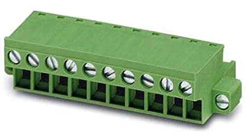 PHOENIX CONTACT FRONT-MSTB 2,5/10-STF-5,08 Leiterplattenstecker, Grün, 2.5 mm² Nennquerschnitt, 10 Anschlüsse, FRONT-MSTB 2,5/..-STF Artikelfamilie, 5.08 mm Rastermaß, 50 Stück
