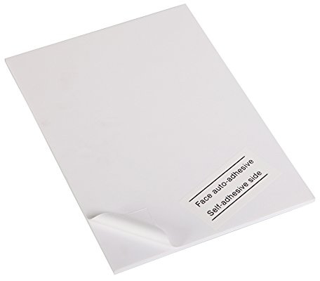 Clairefontaine 93614C Packung (mit 4 Schaumkartons, selbstklebend, 50 x 65 cm, 10 mm, ideal für Modellieren und Dekorationsarbeiten, leicht und einfach zu bearbeiten, chlorfrei) 4er Pack weiß