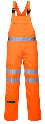 PORTWEST RT43 - HI-vis Bib und Brace Go/RT, 1 Stück, M, Orange, RT43ORRM