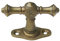 Fenstergriffe Fensterolive Jugendstil Gründerzeit Messing antik #50-A
