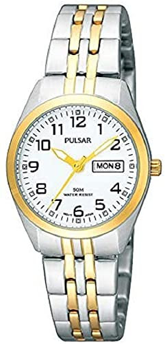 Pulsar Quarz Damen-Uhr Edelstahl mit Metallband PN8006X1