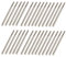 BQLZR Silver 3mm Shank 2mm Cylinder Point Diamond Coated Tipped Rotary Burr Glass Drill Bit Pack of 30