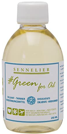 Sennelier Green for Oil Solvent-Free Thinner, 250ml (10-135201-250)