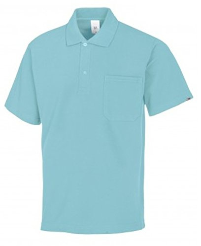 BP 1612-181-111-S Unisex-Poloshirt, 1/2 Ärmel, Polokragen mit Knopfleiste, 70 cm, 220,00 g/m² Stoffmischung, Ozean, S